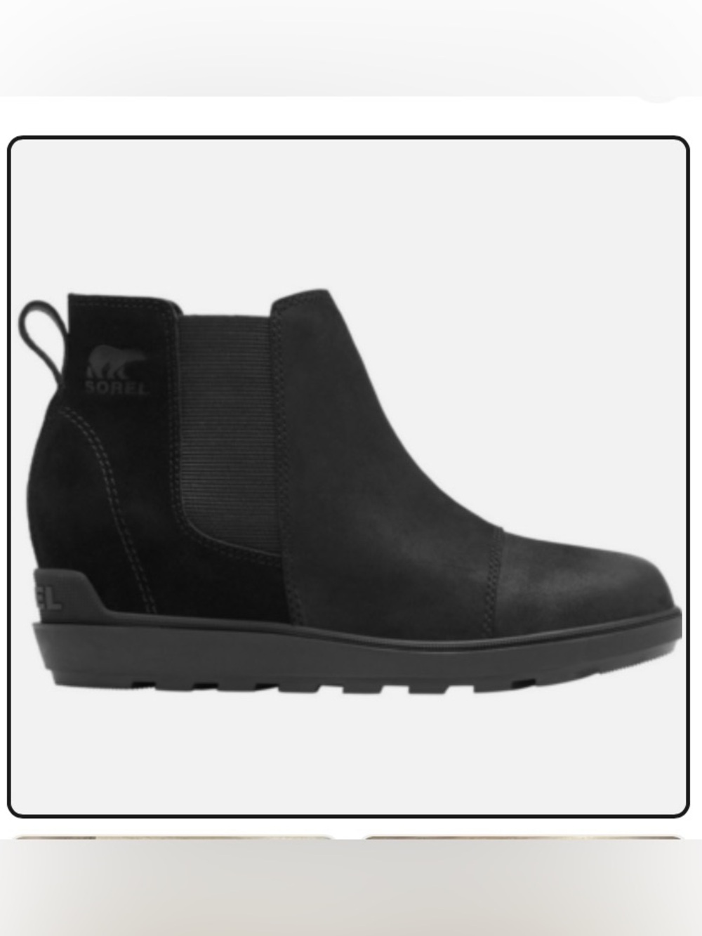 Sorel Evie II Wedge Bootie in Black